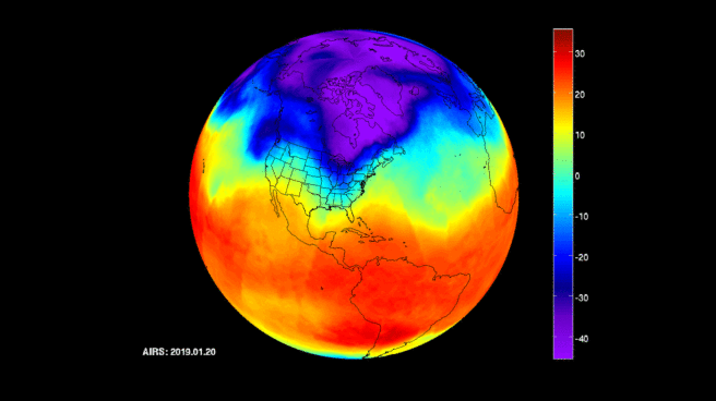 Así es el vórtice de polar que ha invadido EEUU