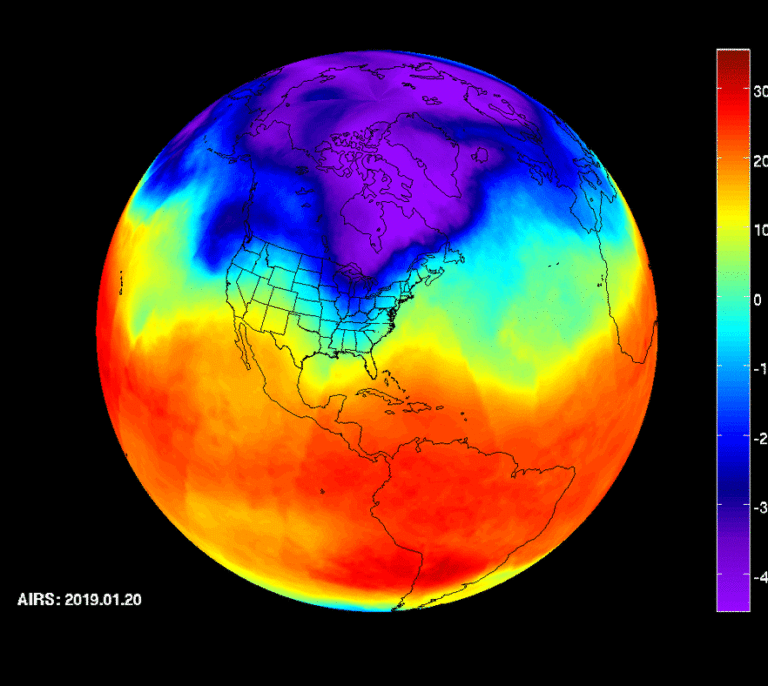 Así es el vórtice de polar que ha invadido EEUU