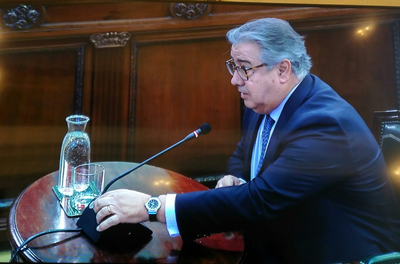 Juan Ignacio Zoido, declarando en el Tribunal Supremo.