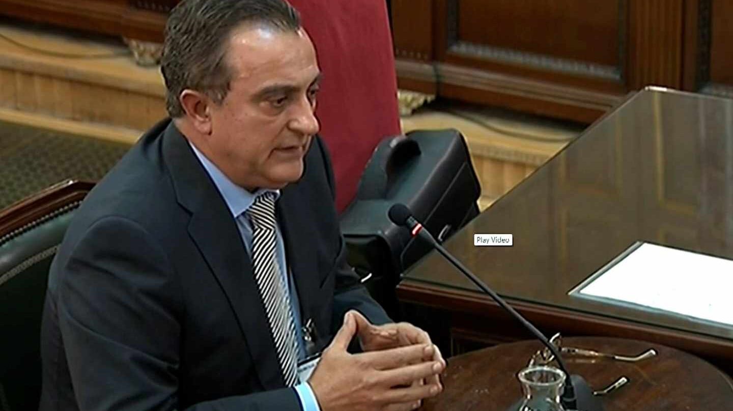 El comisario de los Mossos Manel Castellví, en el Supremo.