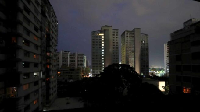 Crisis en Venezuela: apagón en Caracas.