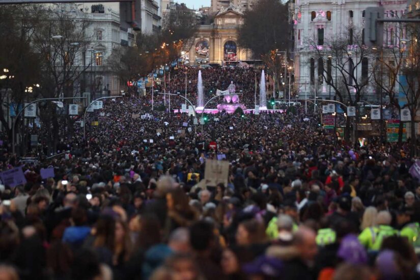 Manifestación feminista en Madrid.