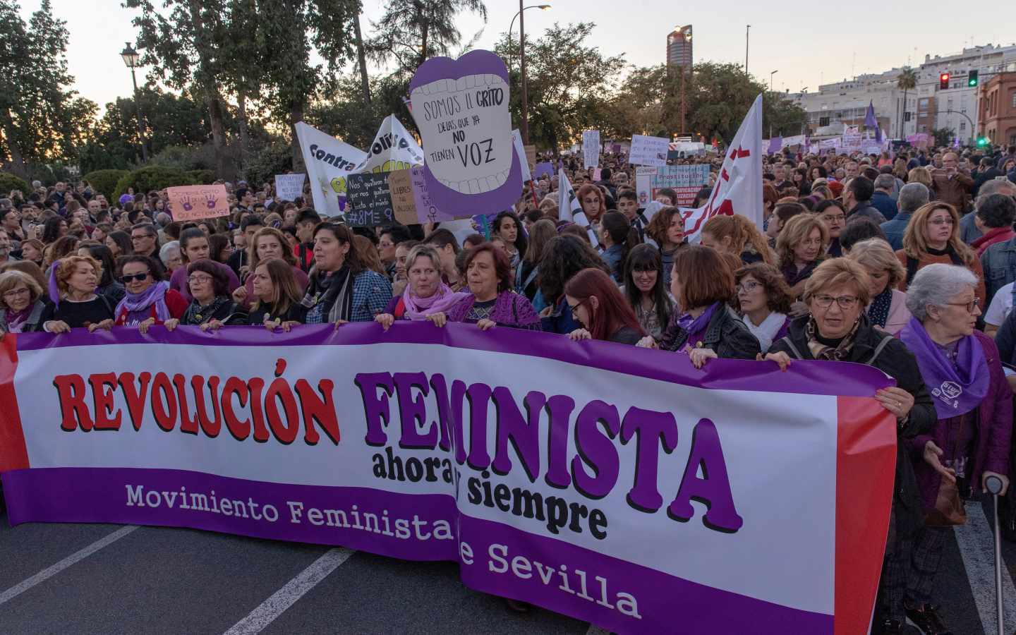 Una de las manifestaciones del 8 de marzo.