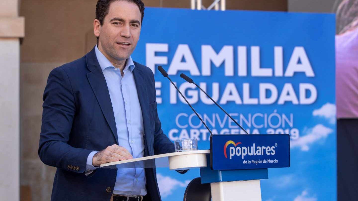 El secretario general del PP Teodoro García, en un acto de Familia e Igualdad.