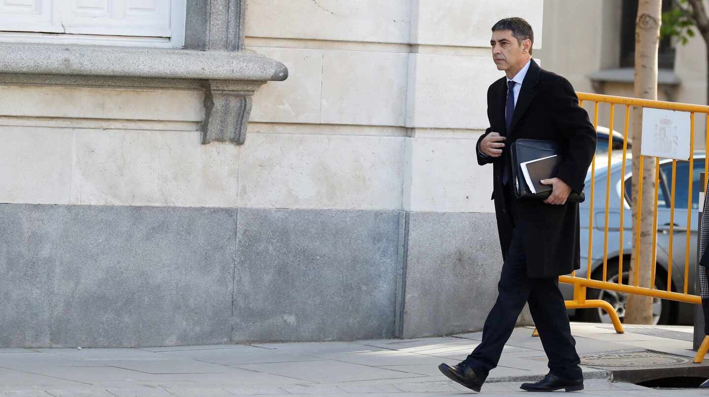 Josep Lluís Trapero, a su llegada al Tribunal Supremo.