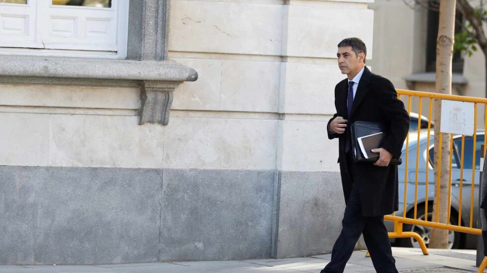 Josep Lluís Trapero, a su llegada al Tribunal Supremo.