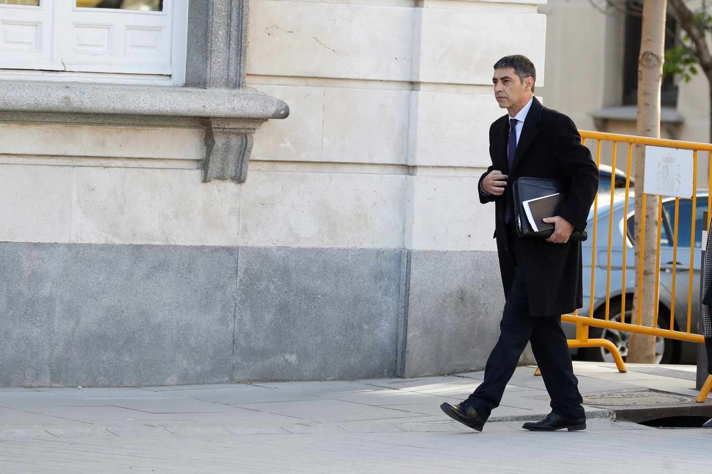 Josep Lluís Trapero, a su llegada al Tribunal Supremo.