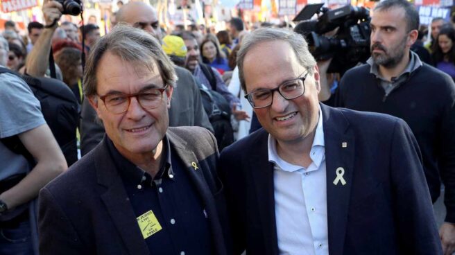 Torra, en la manifestación independentista de Madrid: "No pararemos ni nos pararán"