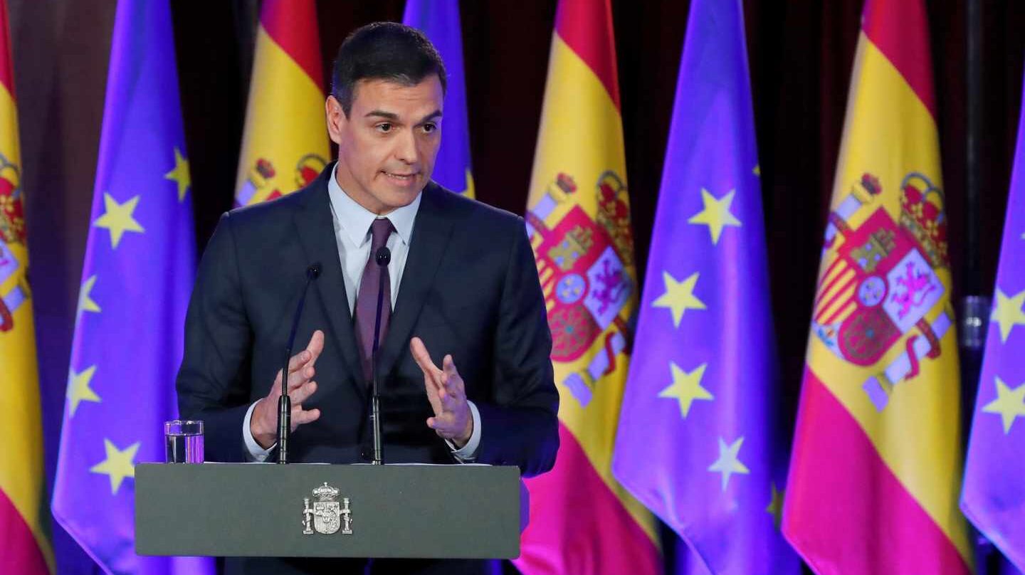 Conferencia de Pedro Sánchez en el Ateneo de Madrid.