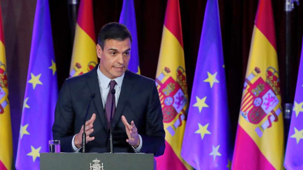 Conferencia de Pedro Sánchez en el Ateneo de Madrid.