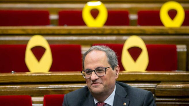 La Fiscalía pide la inhabilitación de Quim Torra por no quitar los lazos amarillos