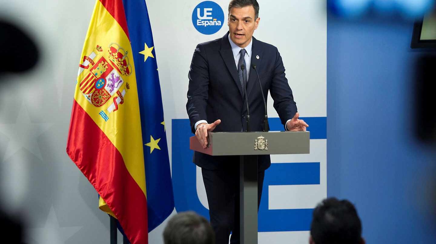 Pedro Sánchez, tras la cumbre en Bruselas.
