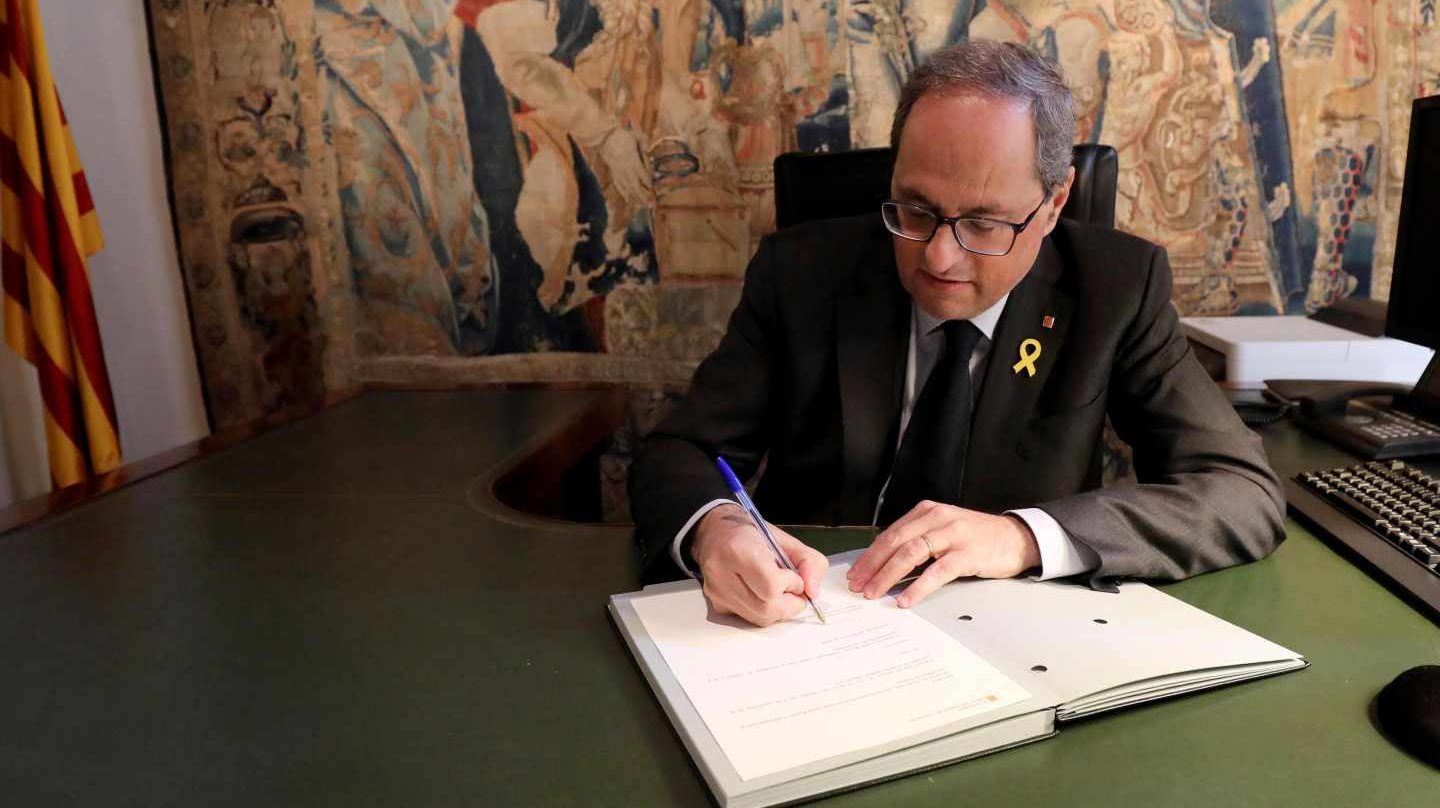 Quim Torra, presidente de la Generalitat.