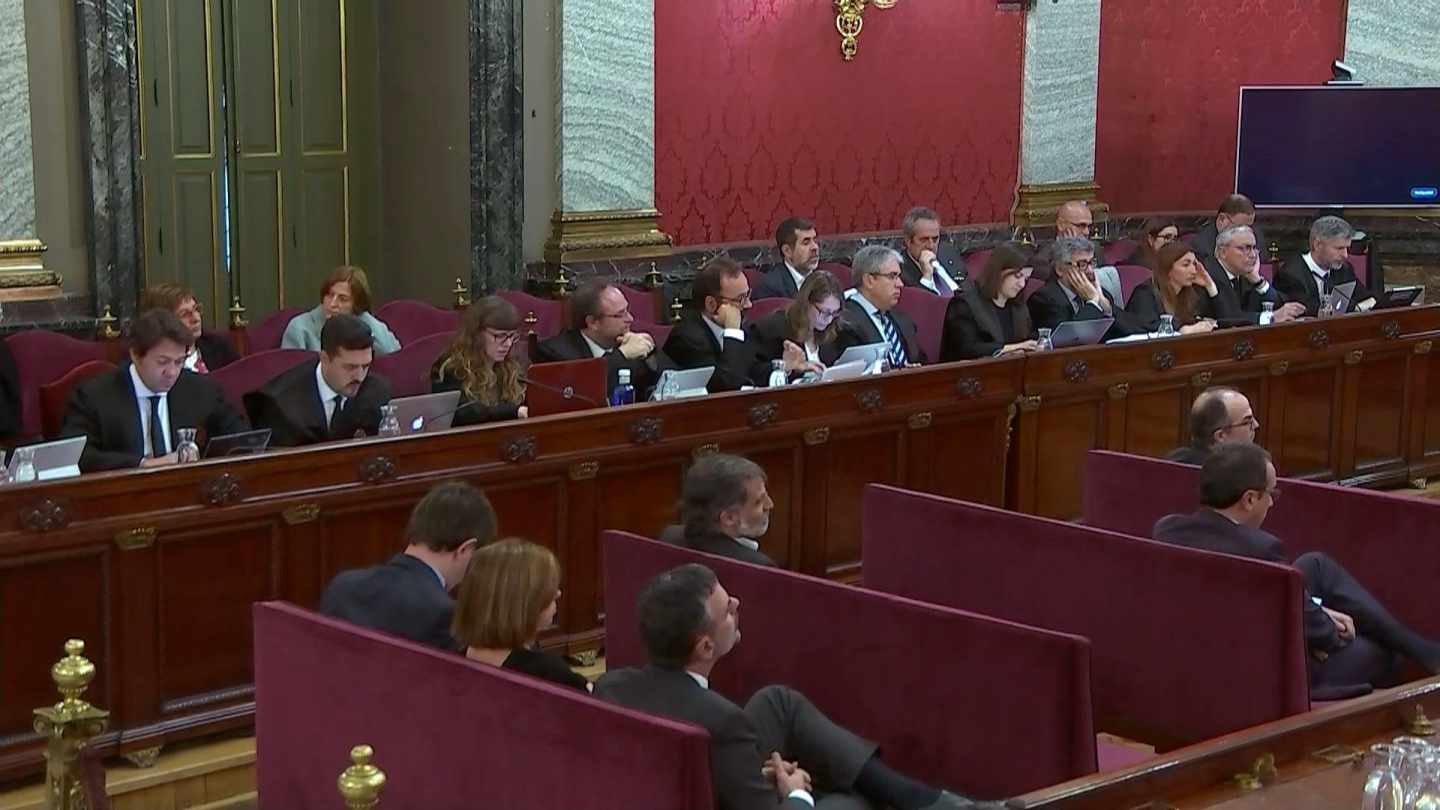 Sesión del juicio del procés.