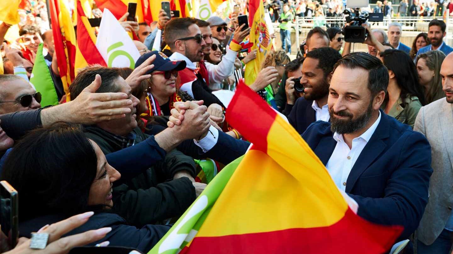 Santiago Abascal, en Barcelona.