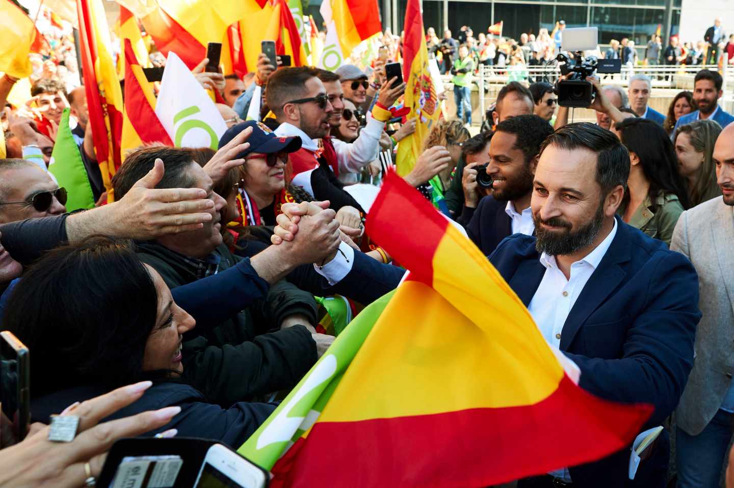 Santiago Abascal, en Barcelona.