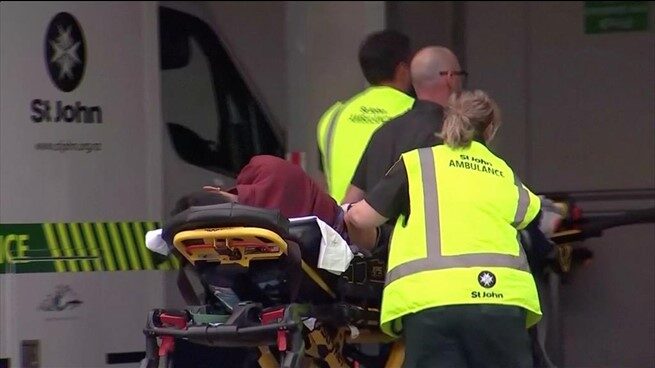Uno de los heridos de los atentados de Nueva Zelanda.