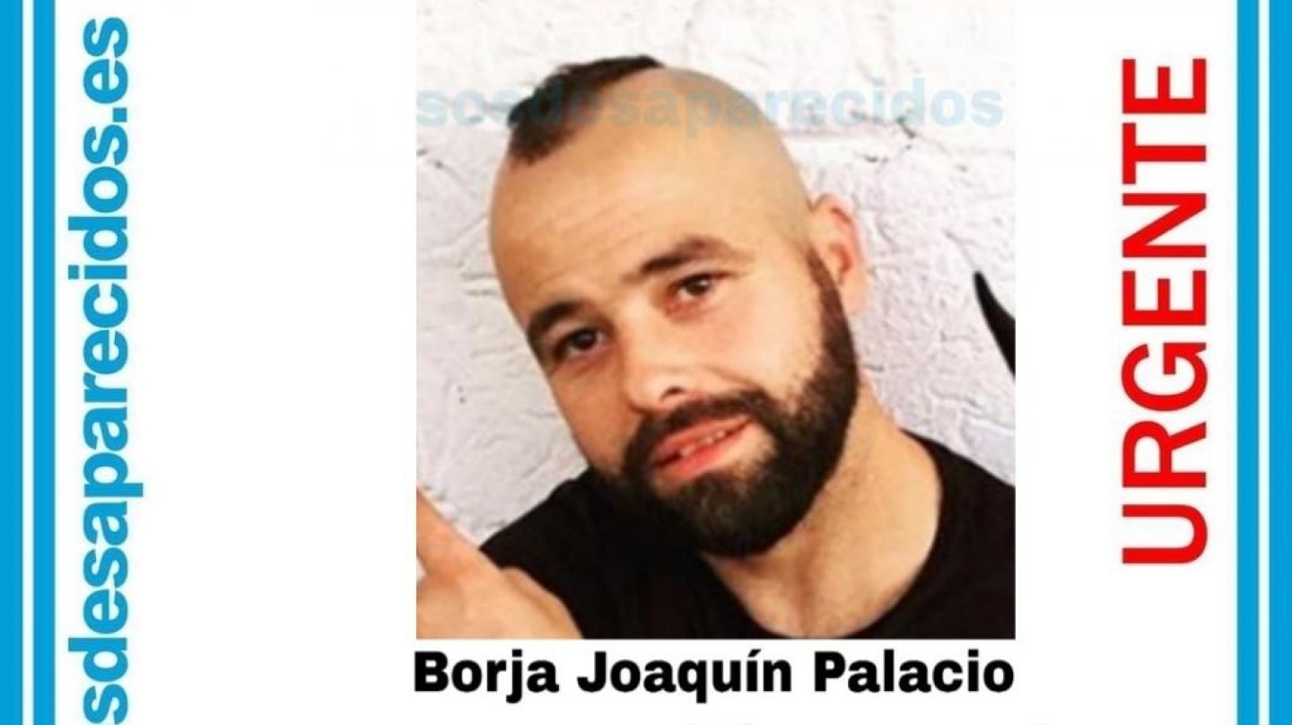 Cartel distribuido por la desaparición de Borja Joaquín Palacio