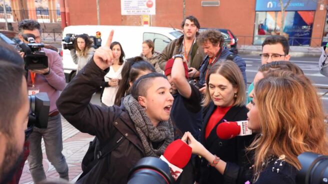 Protesta feminista en la sede de Ciudadanos. Protesta feminista en la sede de Ciudadanos.