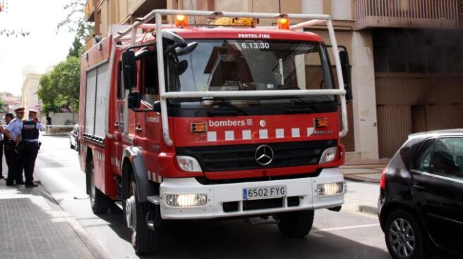 Imagen de archivo de un camión de bomberos de Barcelona