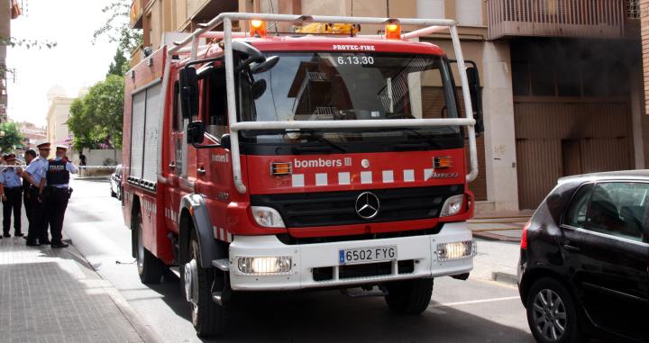 Imagen de archivo de un camión de bomberos de Barcelona