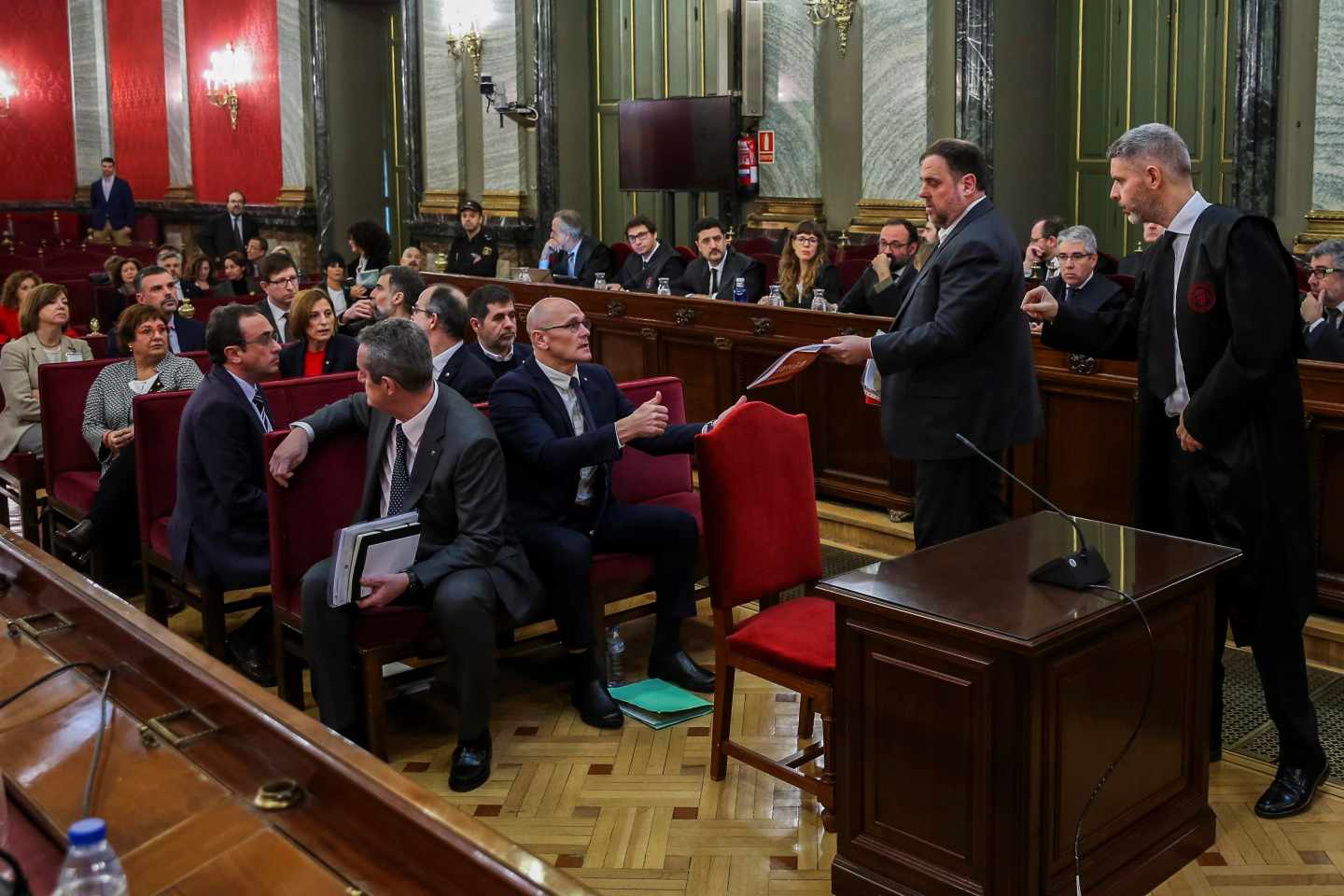 Juicio del procés en el Supremo: a la derecha, el abogado Andreu Van den Eyden.