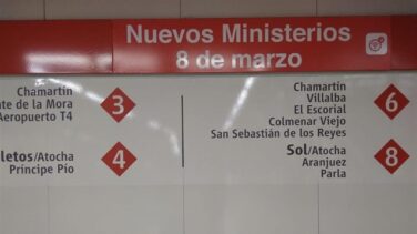 Renfe añade '8 de marzo' al nombre de la estación de Nuevos Ministerios por el Día de la Mujer