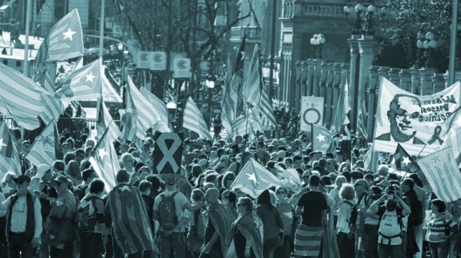 Manifestación independentista en Madrid.