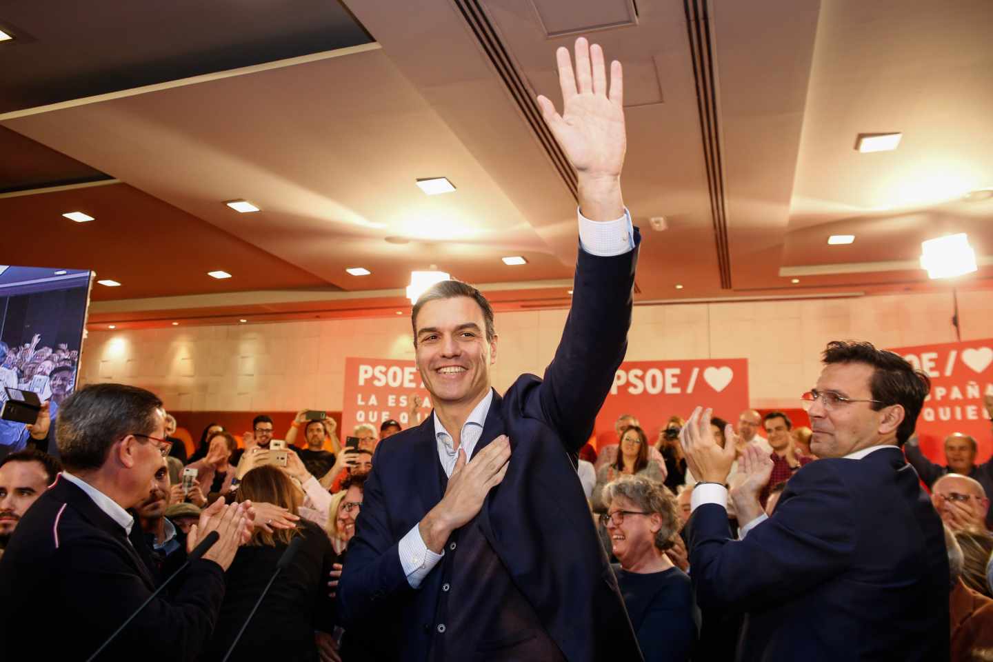 Pedro Sánchez, en un acto en Granada.