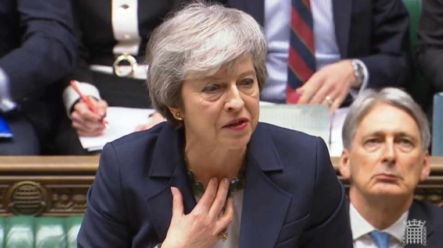 Theresa May comparece en el Parlamento británico.