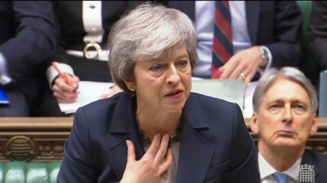 Theresa May comparece en el Parlamento británico.