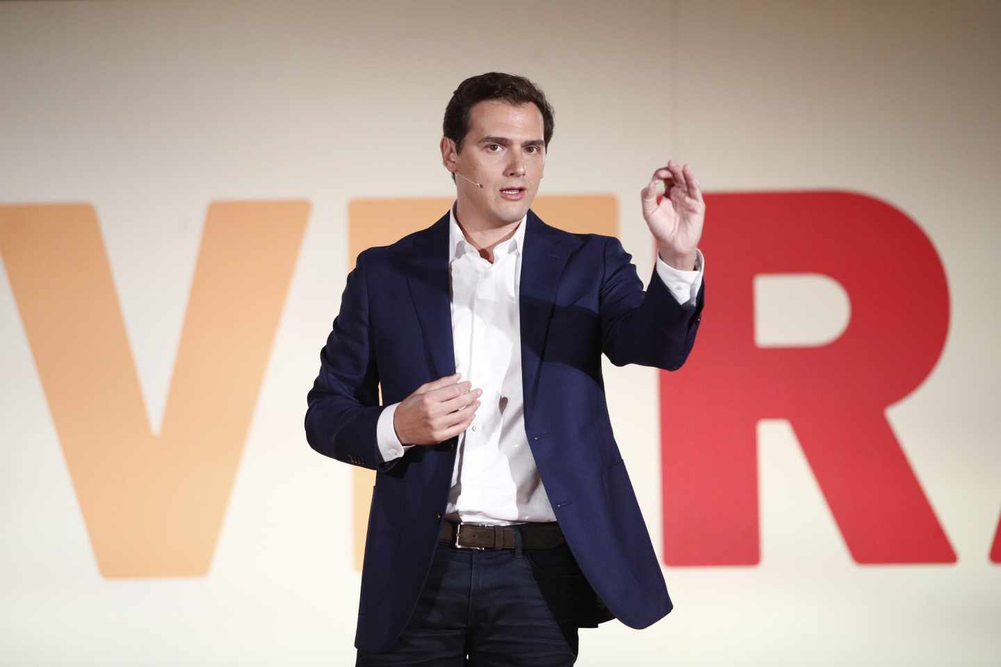 El líder de Ciudadanos, Albert Rivera, en el acto de presentación de candidatos.