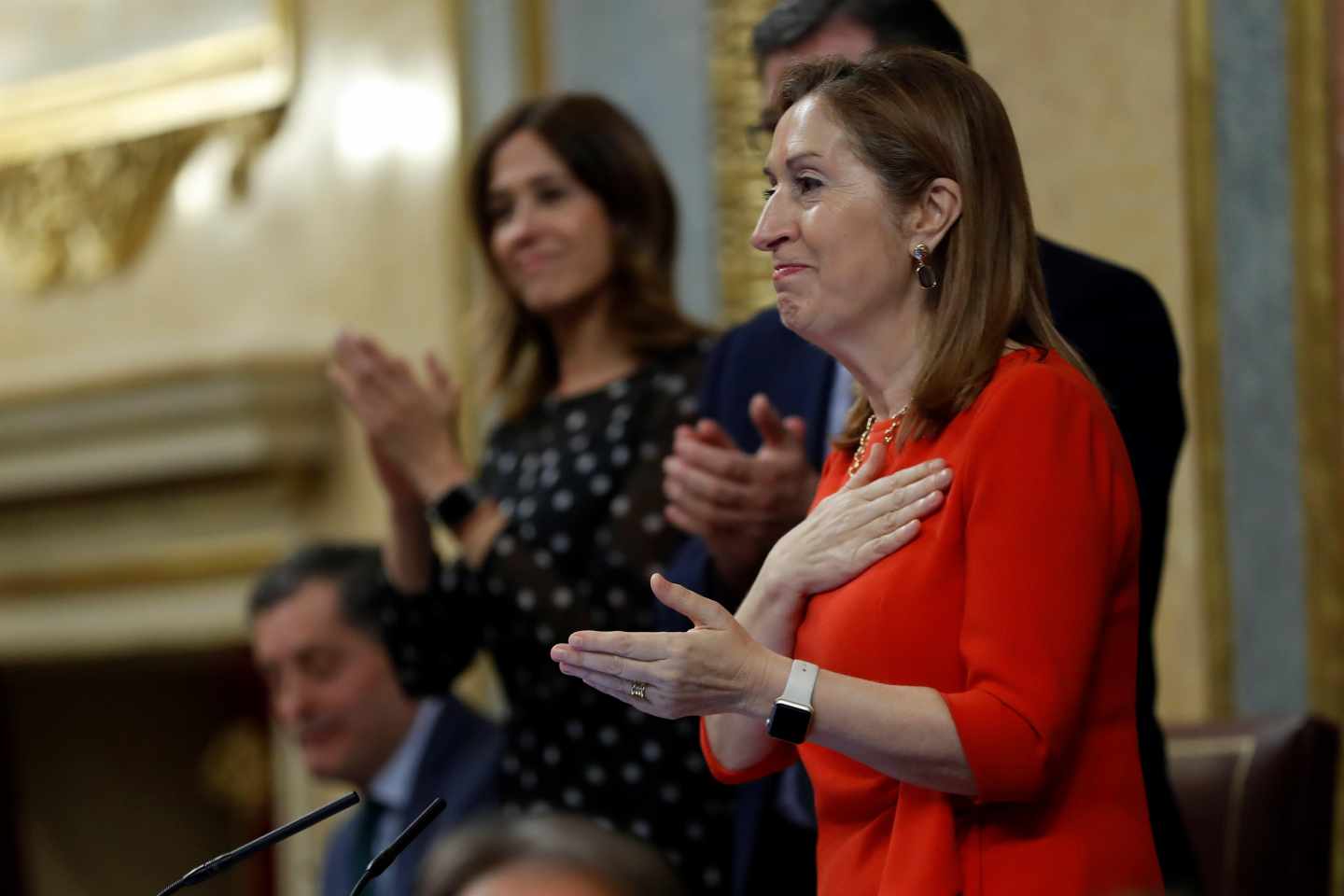 Ana Pastor, durante el cierre de legislatura en el Congreso de los Diputados.