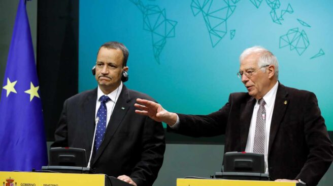 Josep Borrell, junto al ministro de Exteriores de Mauritania.