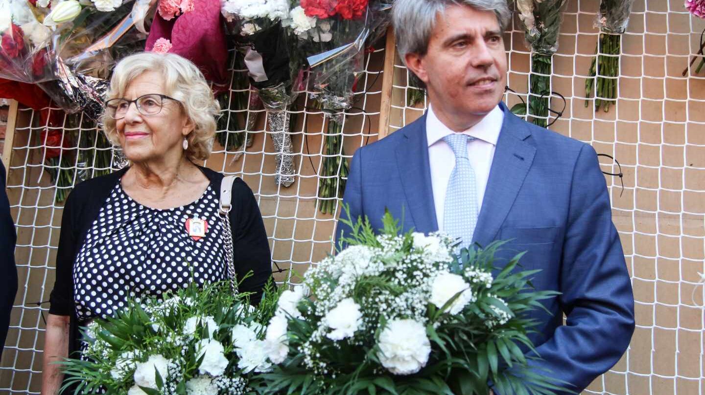 Ofrenda floral en las fiestas de La Paloma de Madrid, en agosto de 2018.