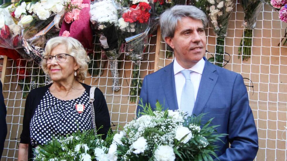 Ofrenda floral en las fiestas de La Paloma de Madrid, en agosto de 2018.
