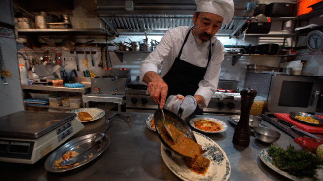 La cocina de El Quijote en La Carmencita de Madrid La cocina de El Quijote en La Carmencita de Madrid