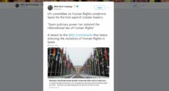 El independentismo hace pasar por la posición de la ONU la carta de una ONG de Sri Lanka