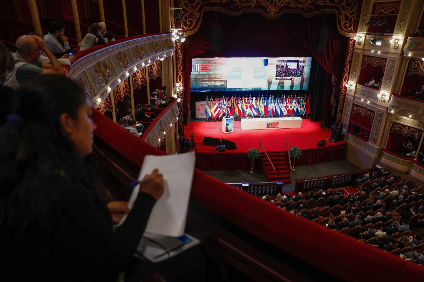 El Congreso de la Lengua Española, durante una de sus sesiones.