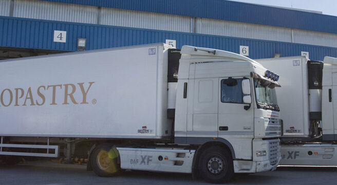 Europastry Transporte de Europastry, líder en España en masas congeladas.