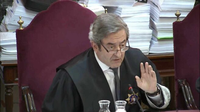 El fiscal del Tribunal Supremo Javier Zaragoza, en una de las sesiones del juicio del 'procés'.