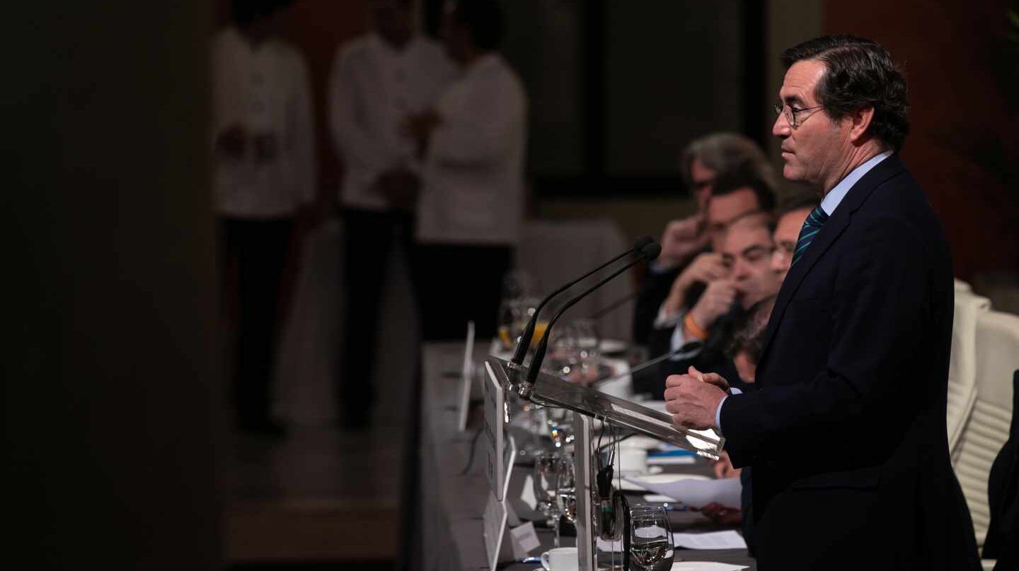 El presidente de la CEOE, Antonio Garamendi.