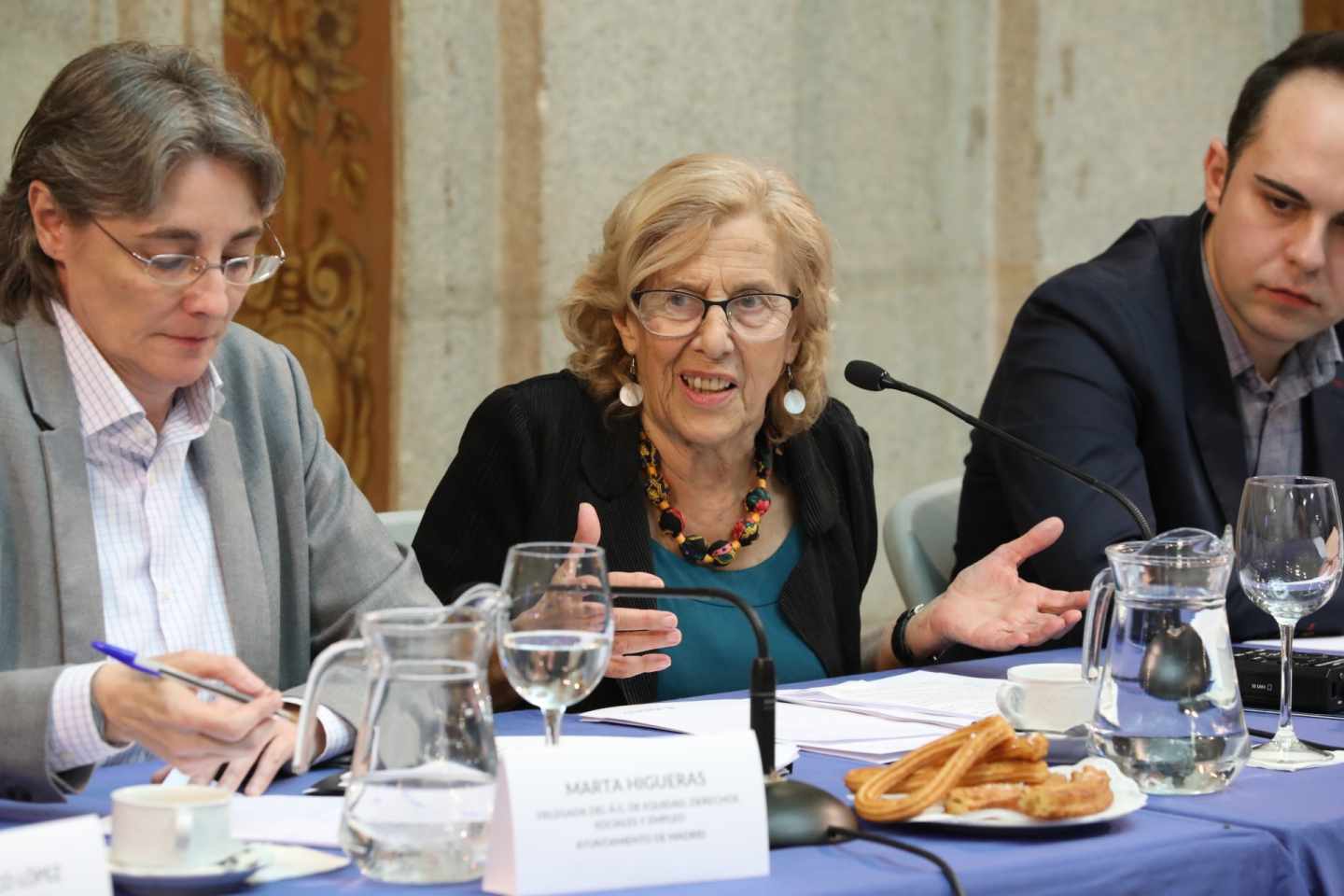 Higueras y Carmena el pasado marzo en rueda de prensa