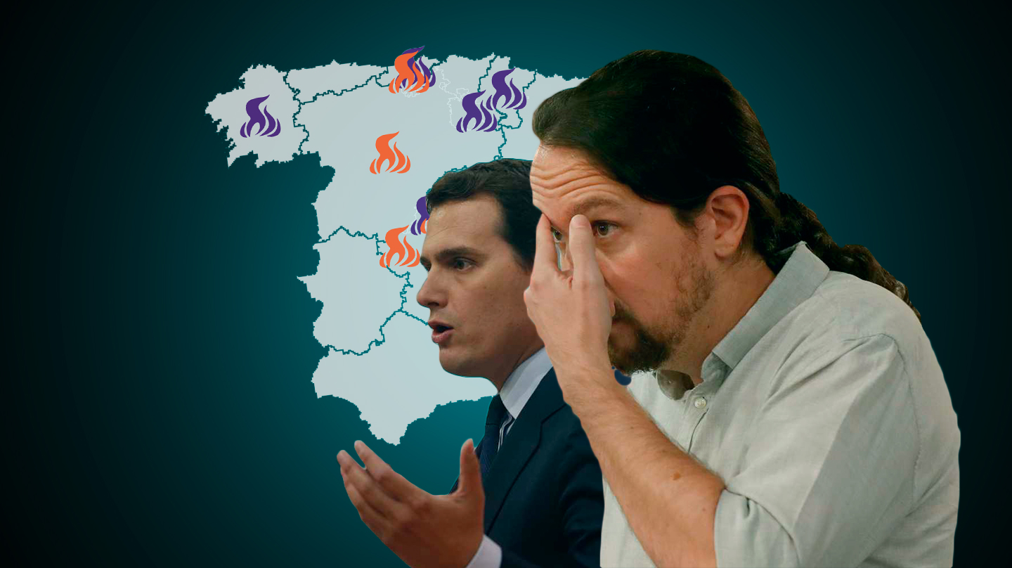Podemos y Ciudadanos: los nuevos partidos estallan en conflictos territoriales