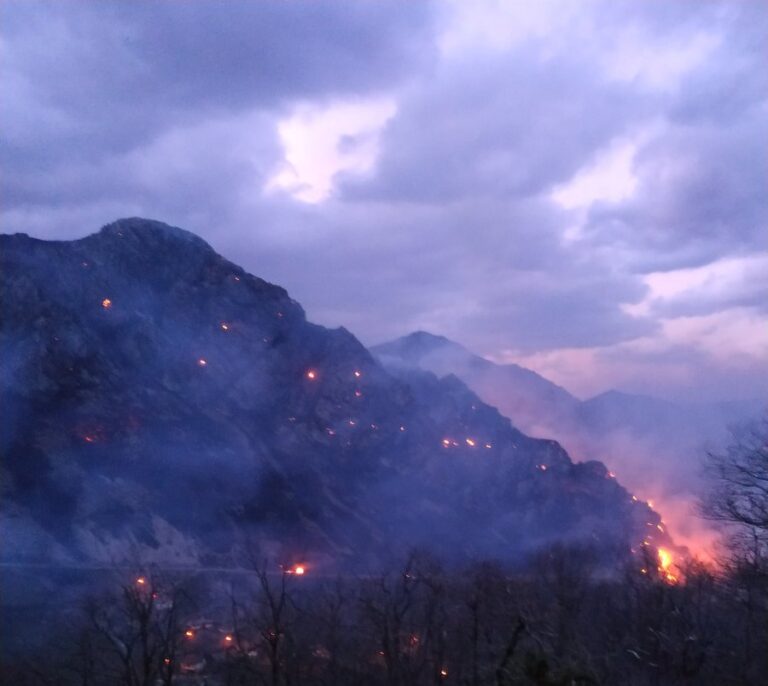 Fuego en Asturias: los incendios forestales se elevan a casi un centenar