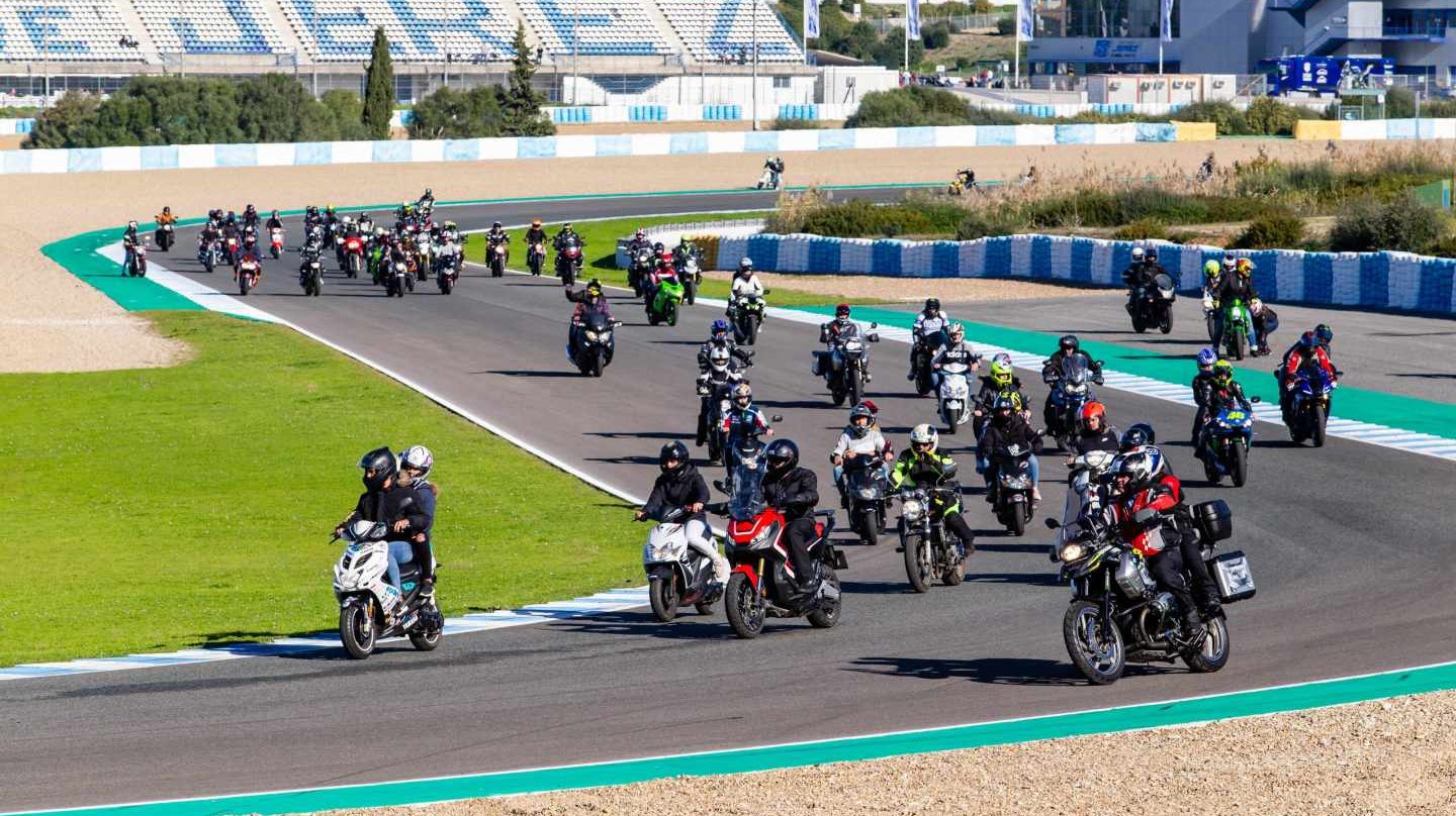 Motociclistas en Jerez.