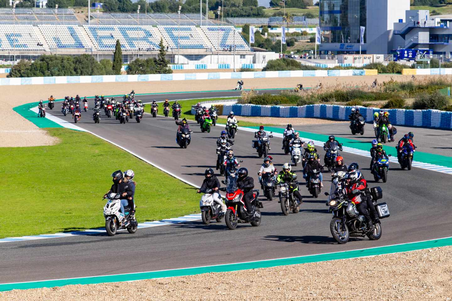 Motociclistas en Jerez.