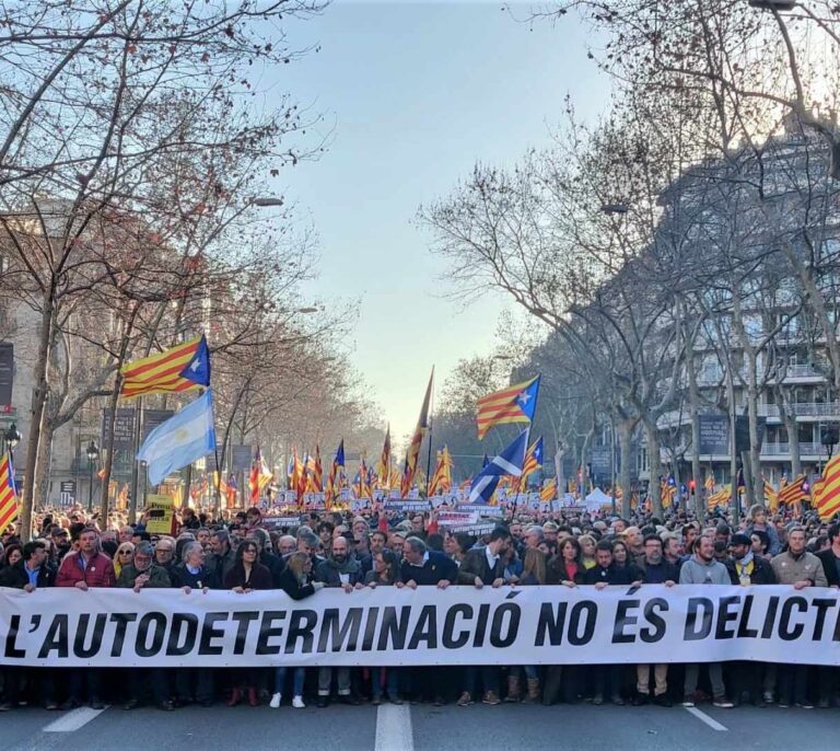 Horario y recorrido de la manifestación independentista en Madrid