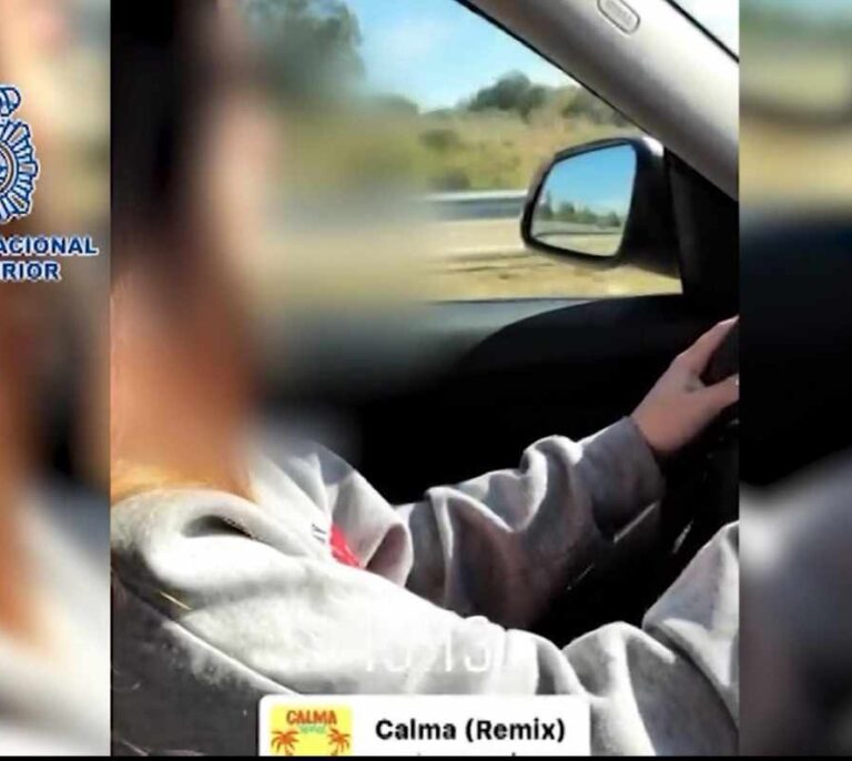 Detenida una menor por conducir a 220 km/h grabada por su acompañante