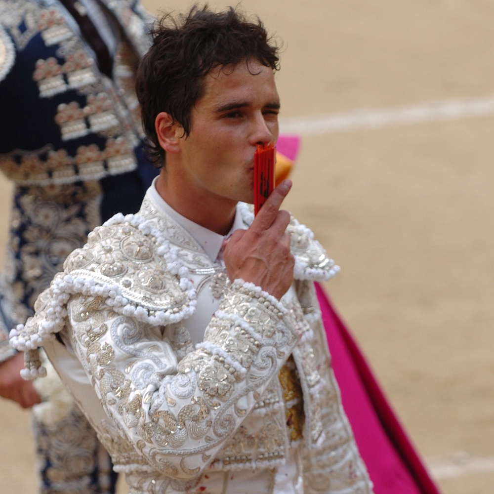 Miguel Abellán, durante una vuelta al ruedo.